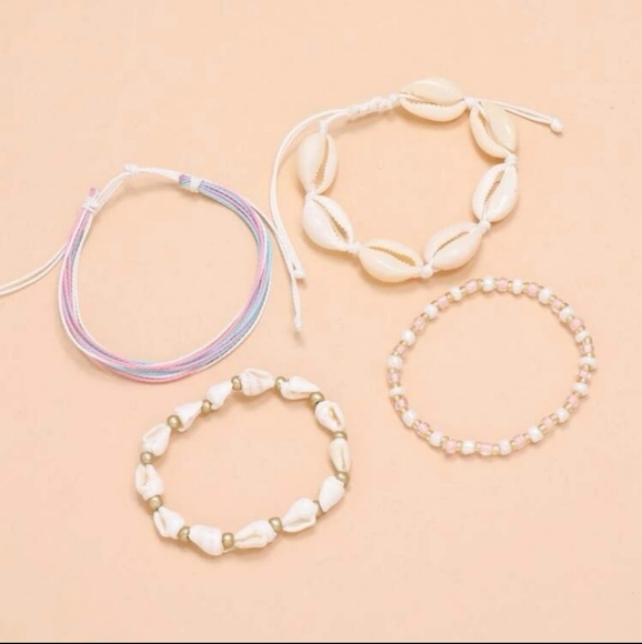 🐚Beachy, shell bracelet stack - Picture 3 of 4